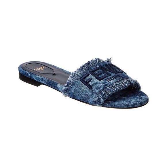 FENDI Shoes - Fendi Sunshine Denim Sandal, Blue